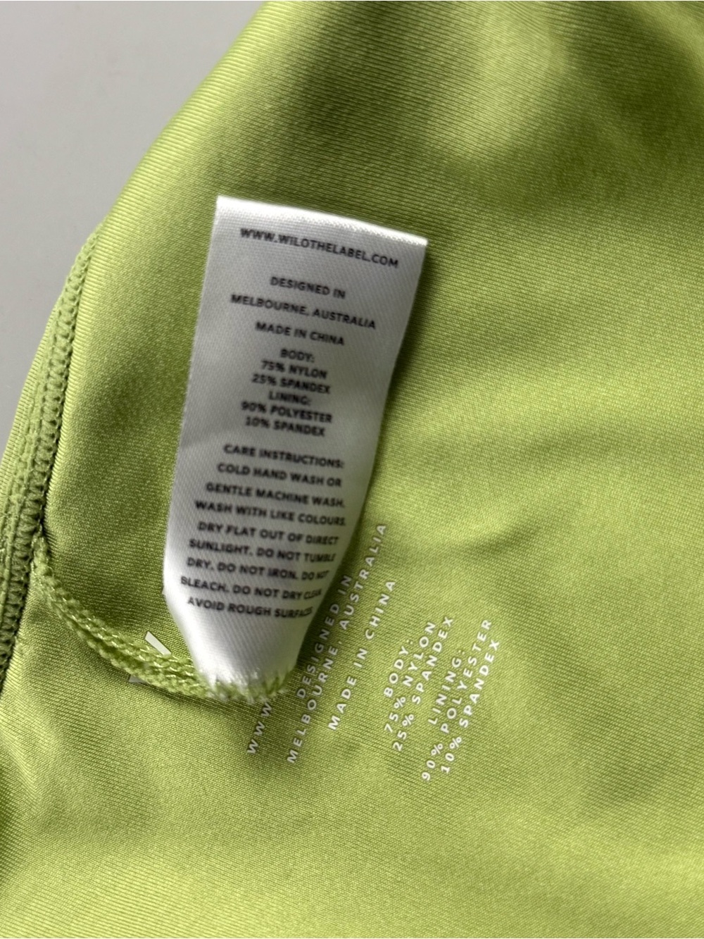 Wilo The Label Ribbed String Bikini Matching Set Lime Green Womens S - Picture 9 of 9
